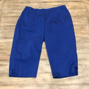 Cobalt Blue Cropped Pants